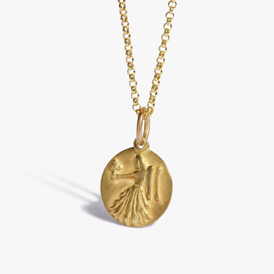 Zodiac 18ct Yellow Gold Necklace Virgo