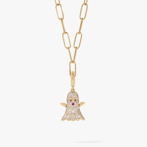 Annoushka 18ct Yellow Gold Diamond D Necklace