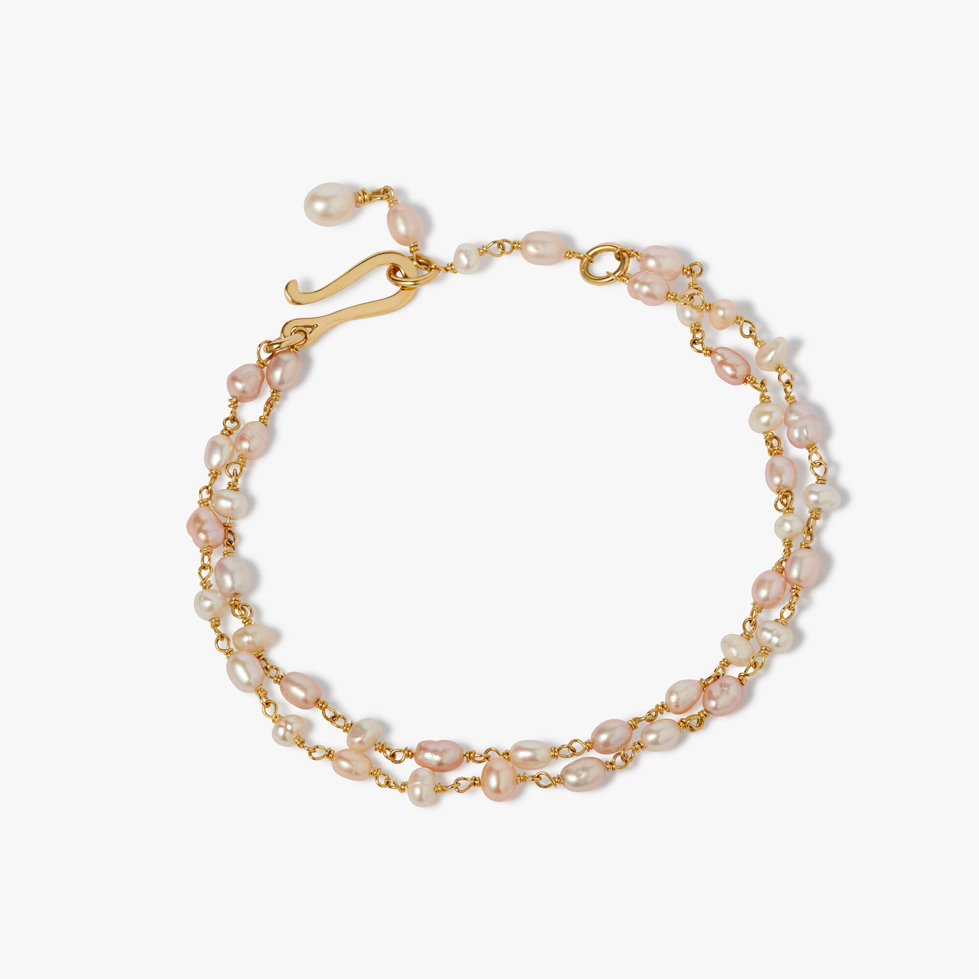18ct Yellow Gold Seed Pearl Chain Bracelet — Annoushka Canada