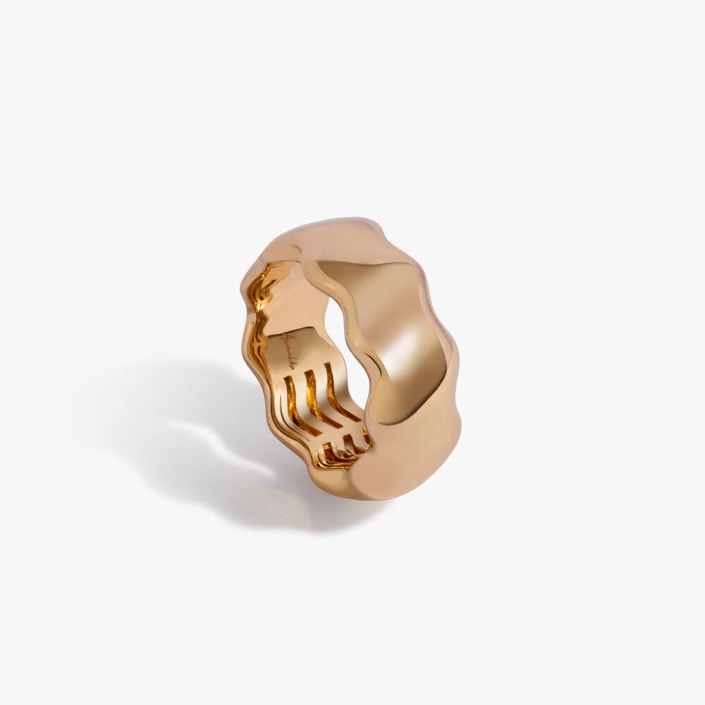 Whoopsie Daisy 18ct Yellow Gold 8mm Ring | Annoushka jewelley