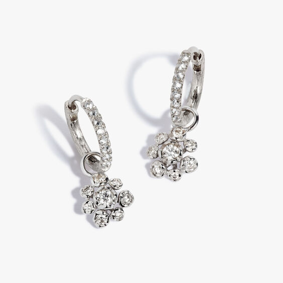 Dusty Diamonds & Whoopsie Daisy 18ct White Gold Earrings