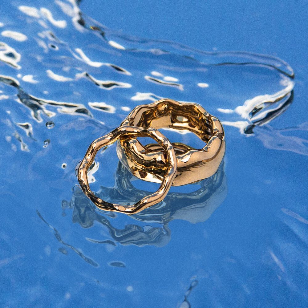 Whoopsie Daisy 18ct Yellow Gold Ring Stack | Annoushka jewelley