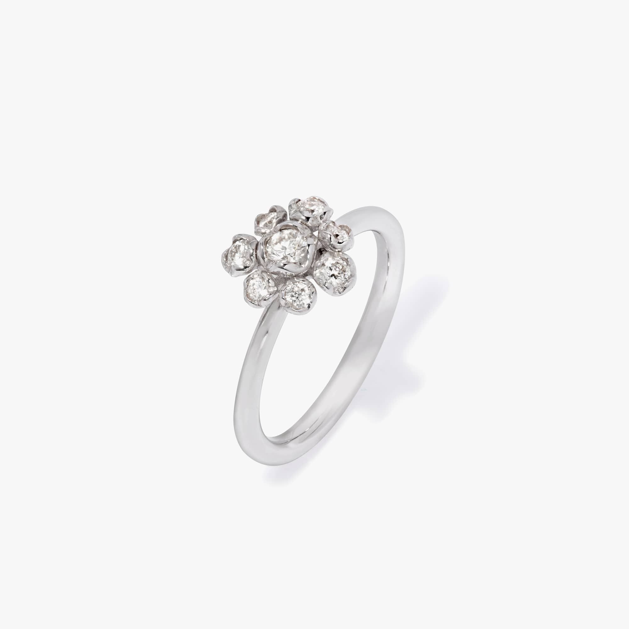 Marguerite 18ct White Gold Diamond Large Ring — Annoushka UK