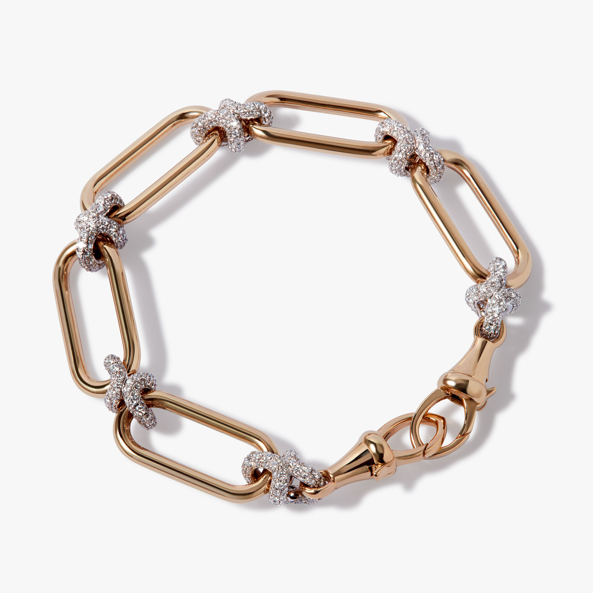 Knuckle 14ct Gold Diamond Heavy Chain Bracelet — Annoushka Canada
