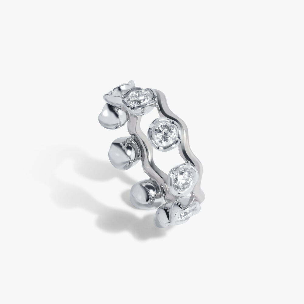 Whoopsie Daisy 18ct White Gold Diamond Ring | Annoushka jewelley