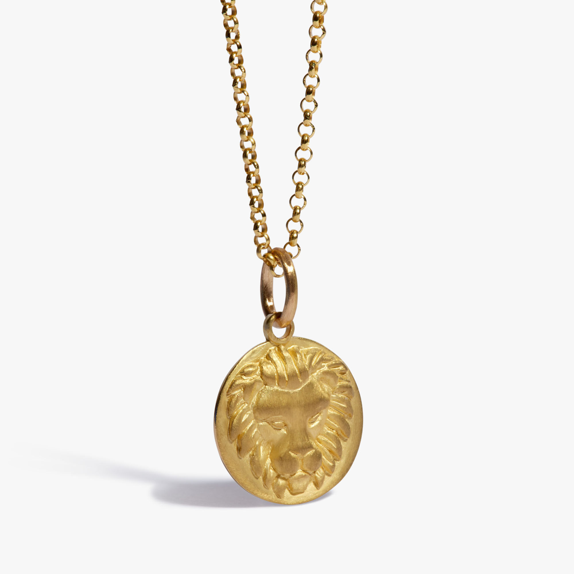 Yellow Zodiac Necklace Gold 18ct Leo
