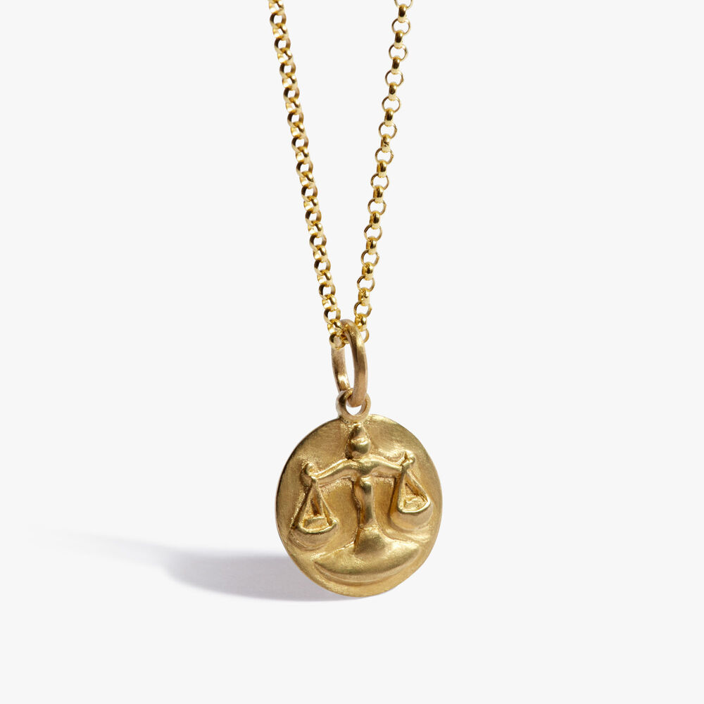 Shop Annoushka Zodiac 18ct Yellow Gold Libra Necklace