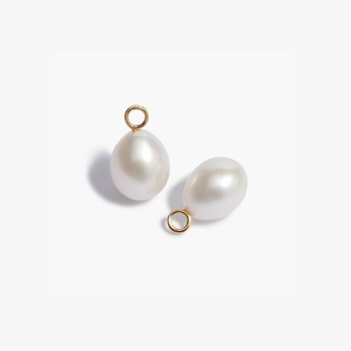 Gold Baroque Pearl Earring Drops