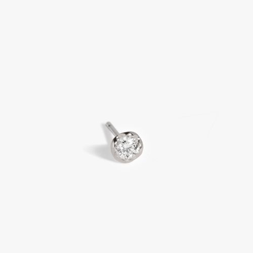 Marguerite Large Solitaire Stud Earring