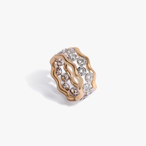 Whoopsie Daisy 18ct Yellow Gold Diamond Ring Stack
