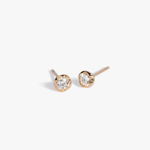 Whoopsie Daisy Solitaire Stud Earrings