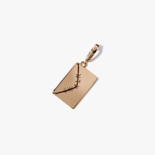 Annoushka x The Vampire's Wife 18ct Yellow Gold Letter Charm Pendant