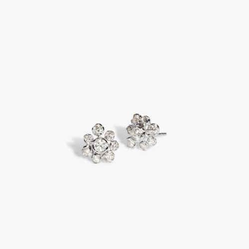 Whoopsie Daisy 18ct White Gold Large Diamond Stud Earrings