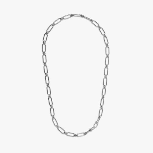 Knuckle 14ct White Bold Chain Necklace