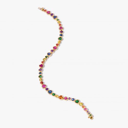 Whoopsie Daisy Rainbow Tennis Bracelet