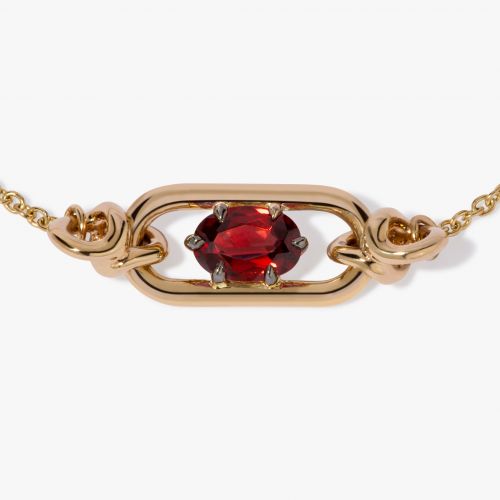 Gem Set Garnet January Bracelet