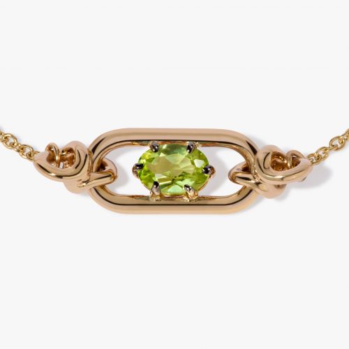 Gem Set Peridot August Bracelet 