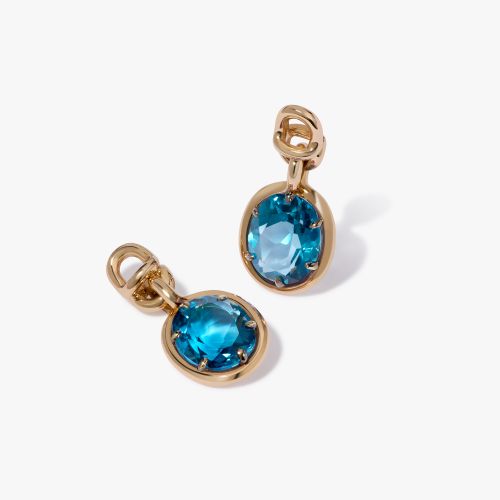 Blue Topaz Earring Drops