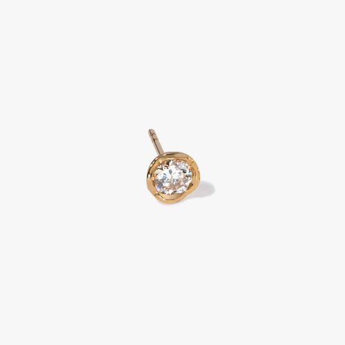 Whoopsie Daisy Solitaire Stud Earring