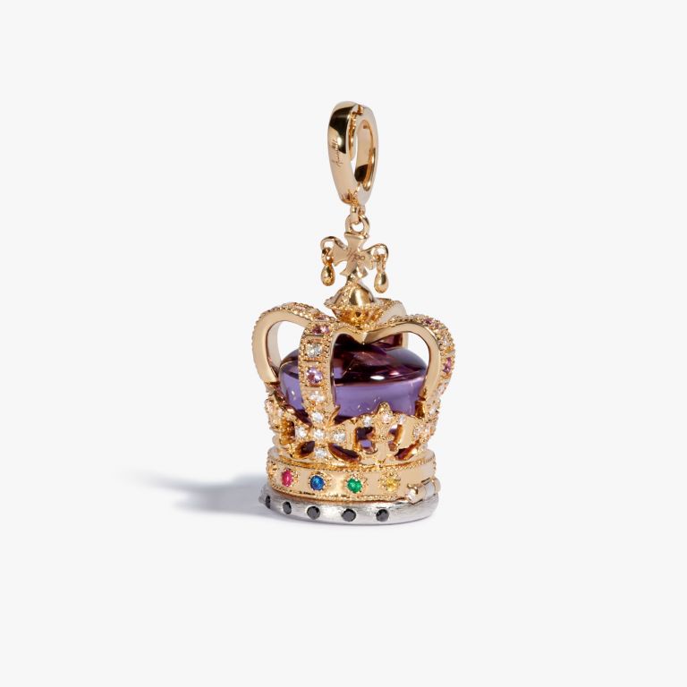 Coronation Crown Locket Charm