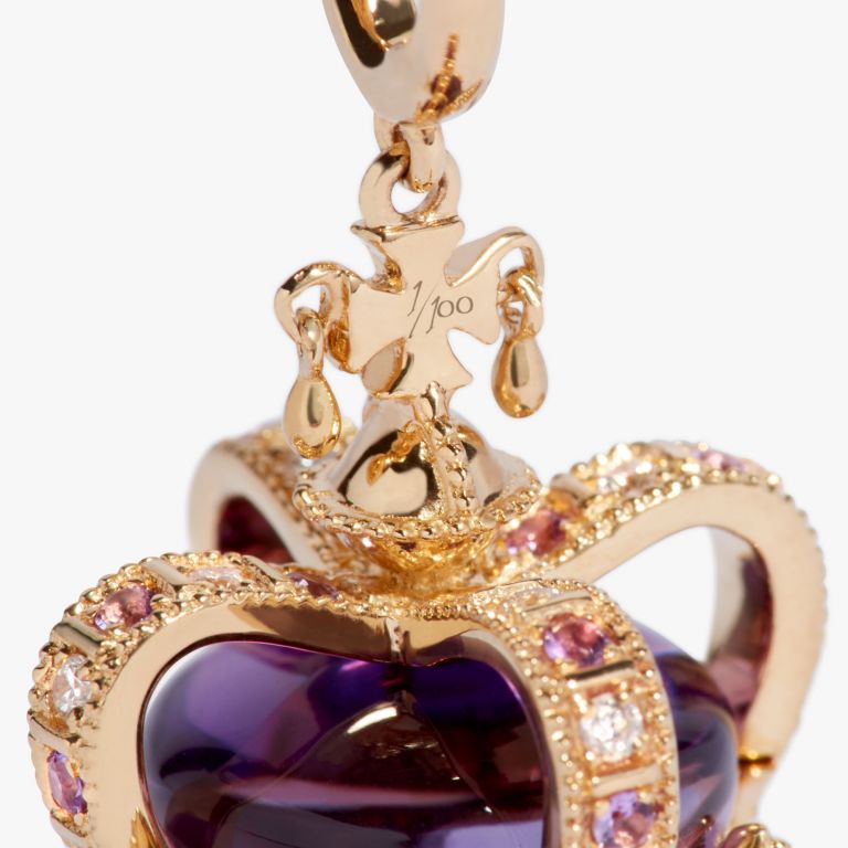 Coronation Crown Charm Bracelet