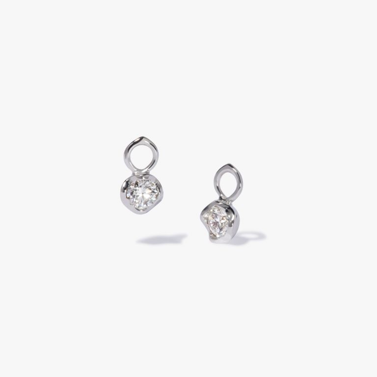 Small Hoop Whoopsie Daisy 0.40ct Diamond Earrings 