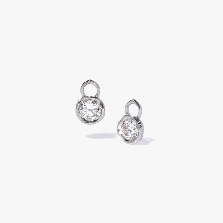 Small Hoop Whoopsie Daisy 1ct Diamond Earrings