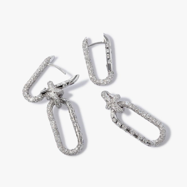 Knuckle Dust Double Hoop Earrings