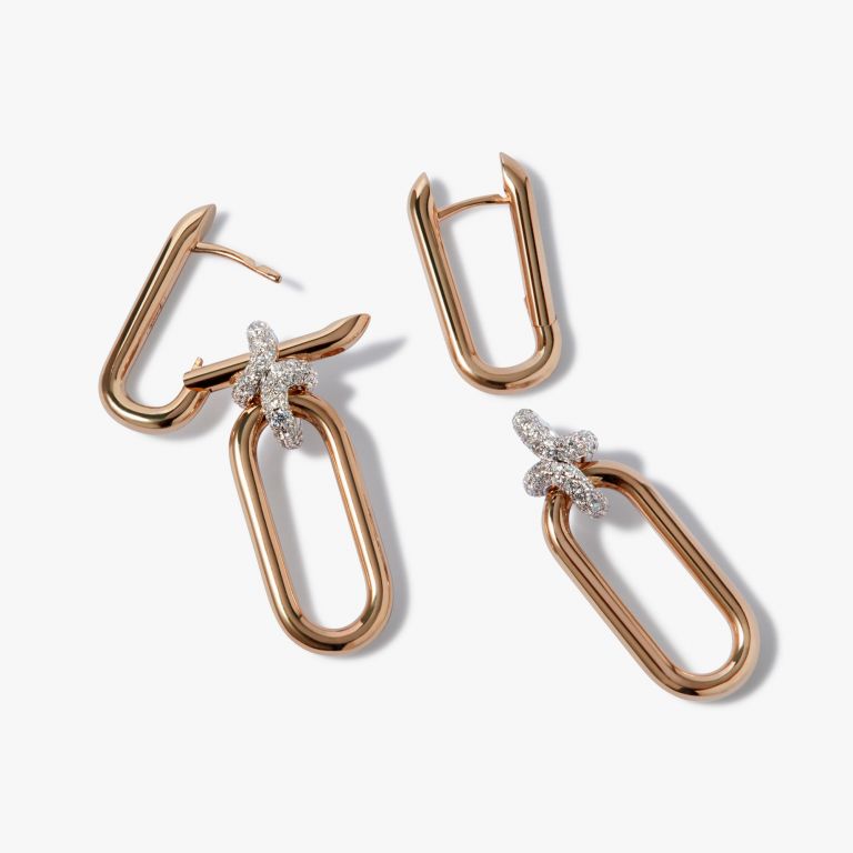 Knuckle Dust Double Hoop Earrings