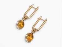 Knuckle Citrine Earrings