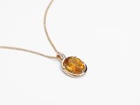 Citrine Drop Necklace 