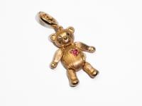 Teddy Bear Locket Charm Pendant