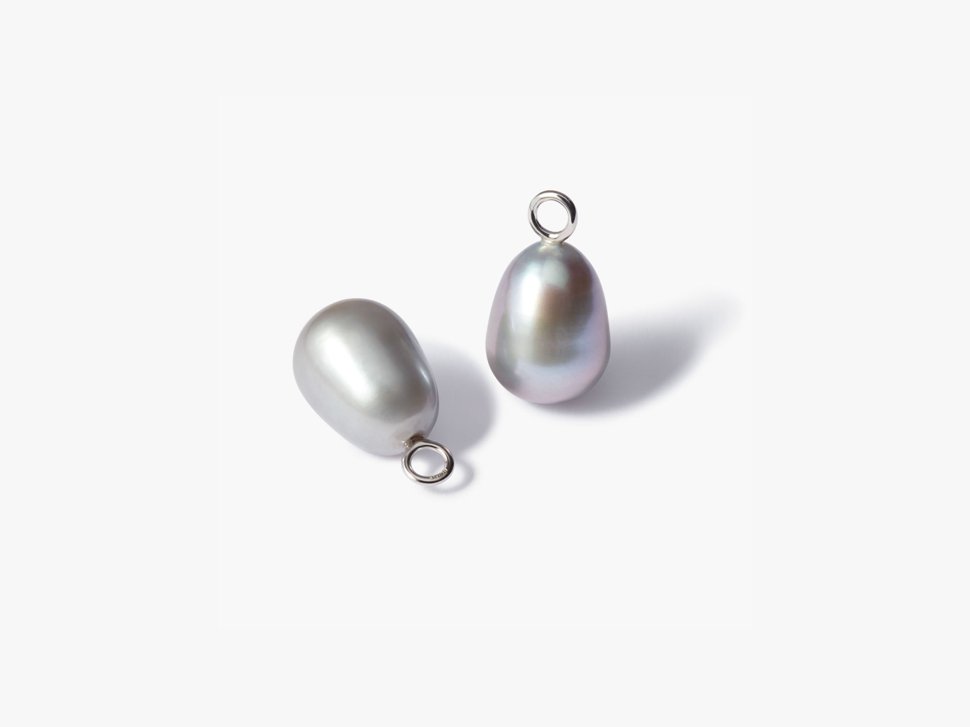 Baroque Grey Pearl Earring Drops