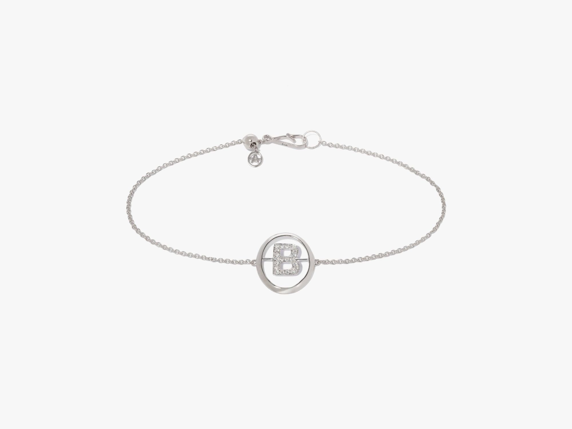 Initials Diamond B Bracelet