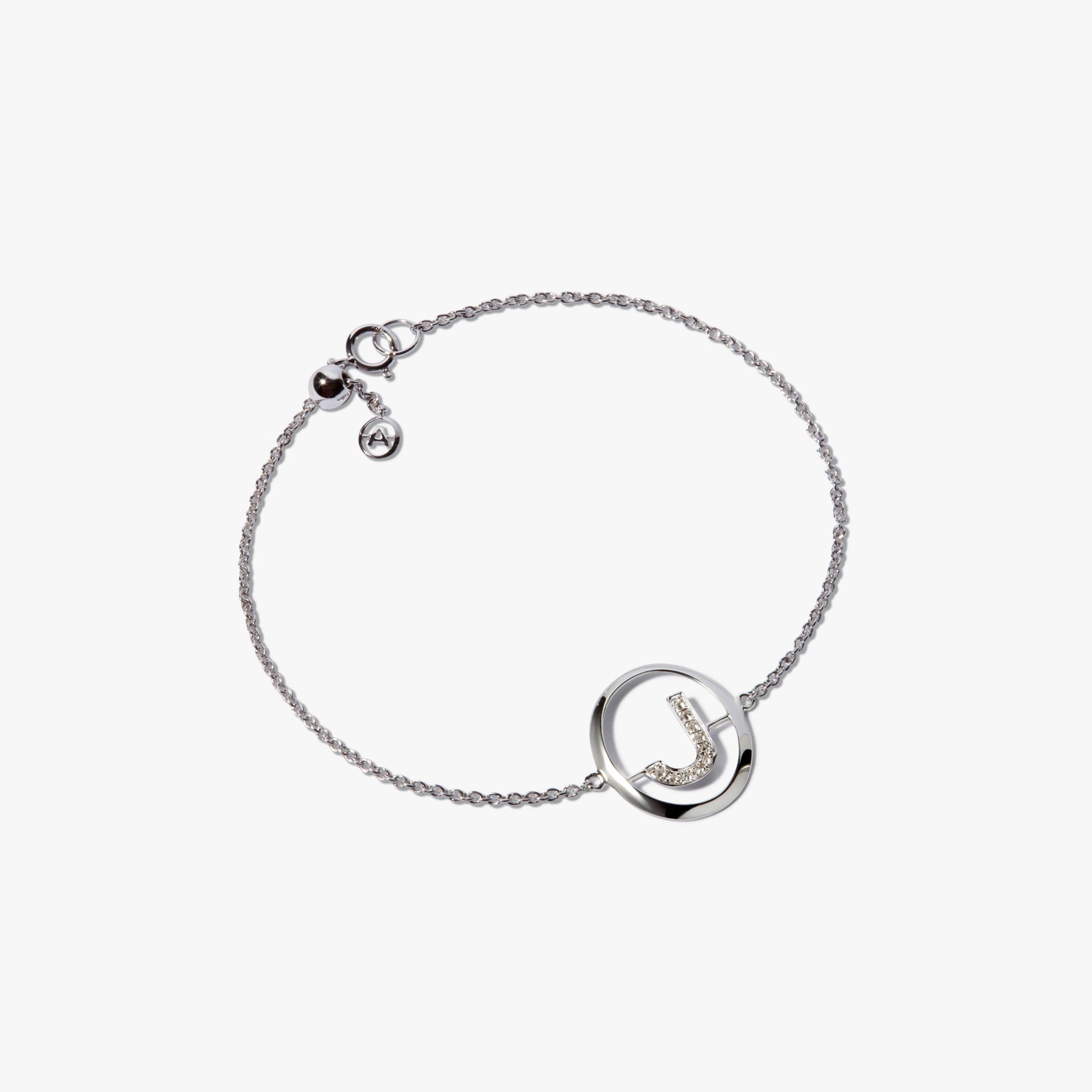 Initials Diamond J Bracelet