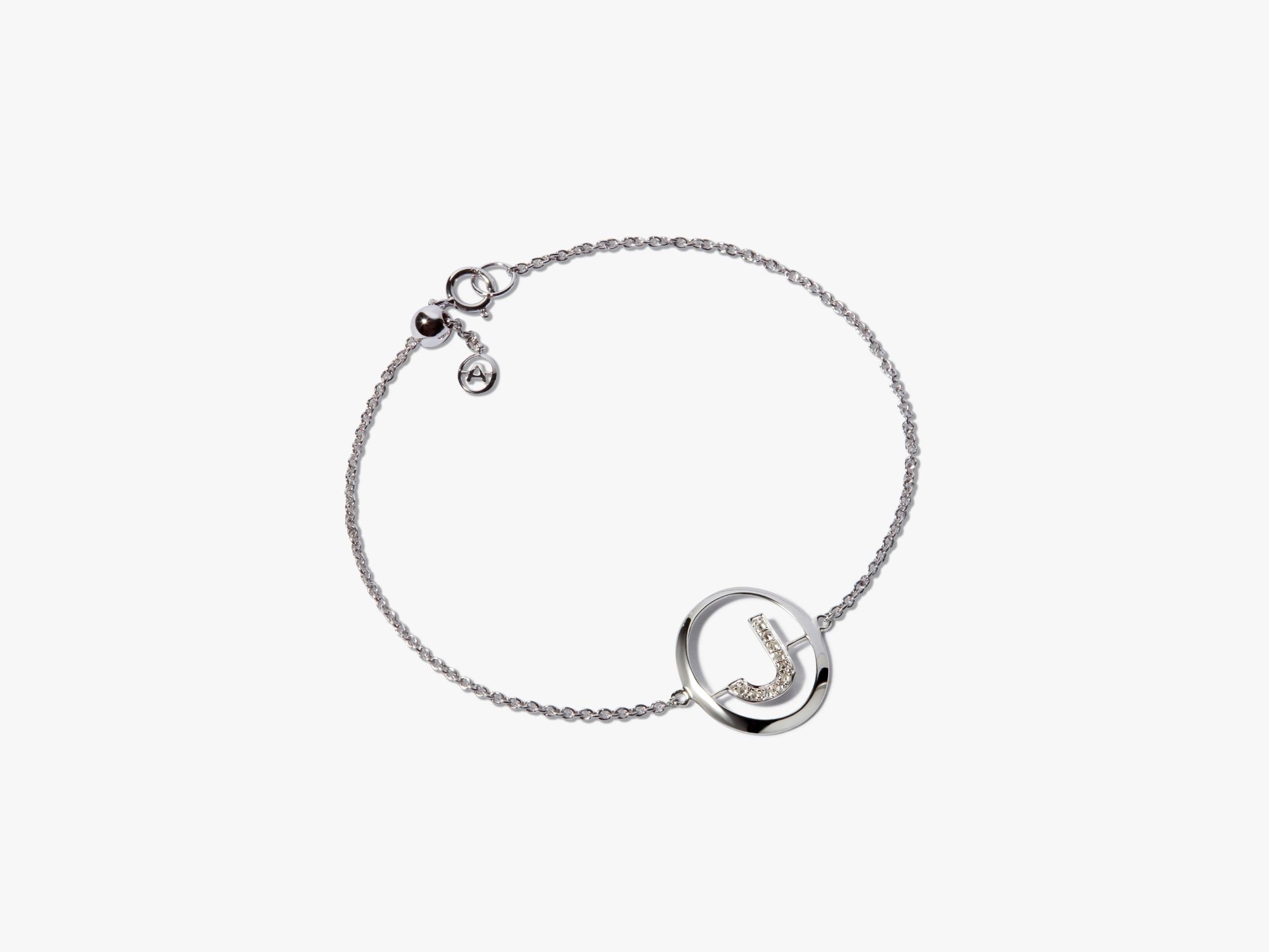 Initials Diamond J Bracelet