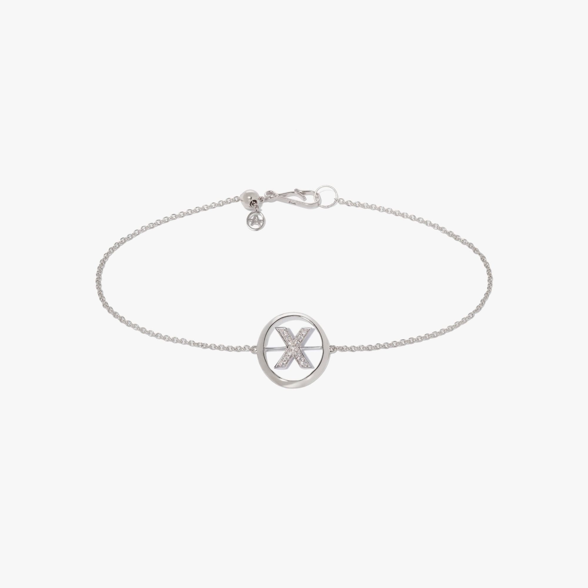 Initials Diamond X Bracelet