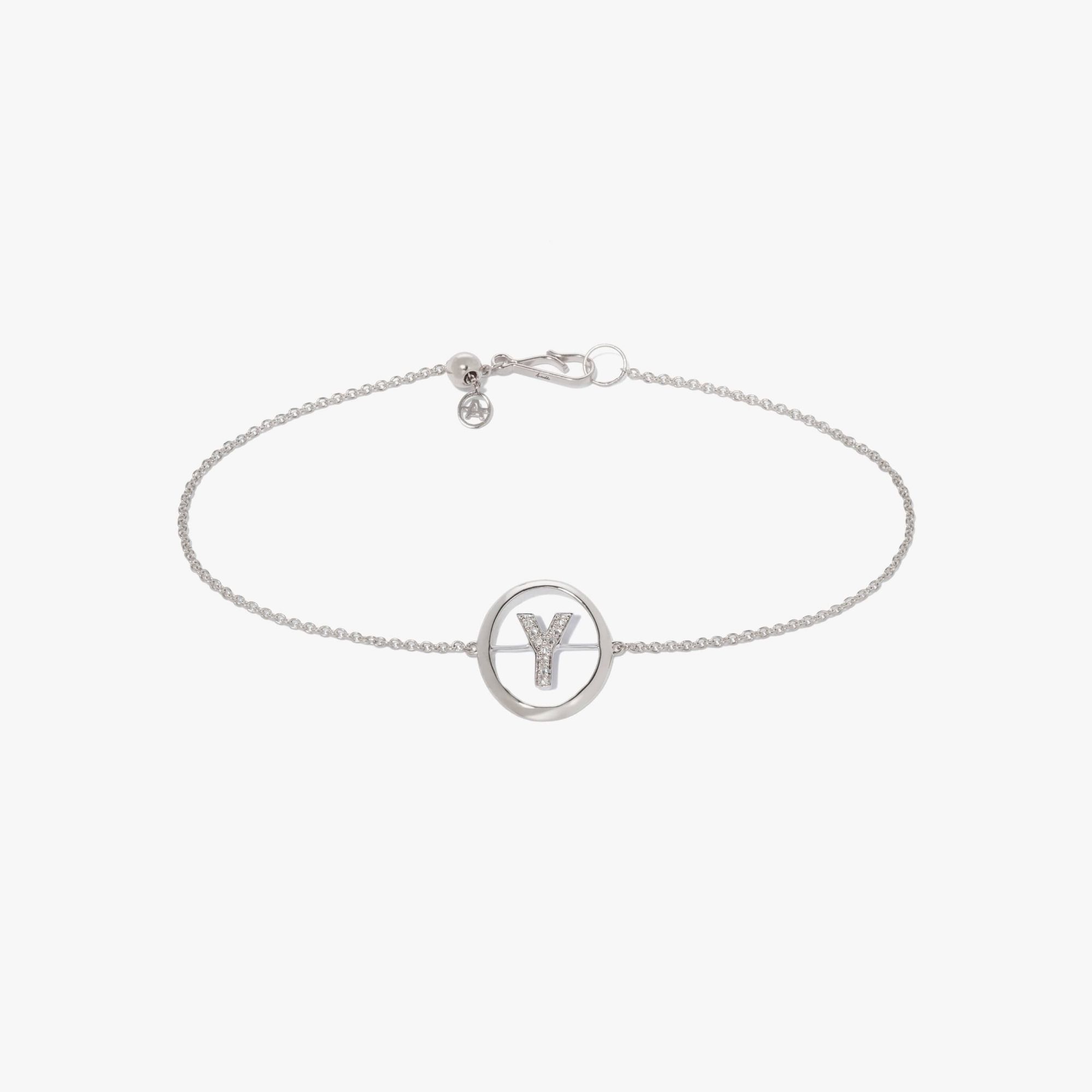 Initials Diamond Y Bracelet