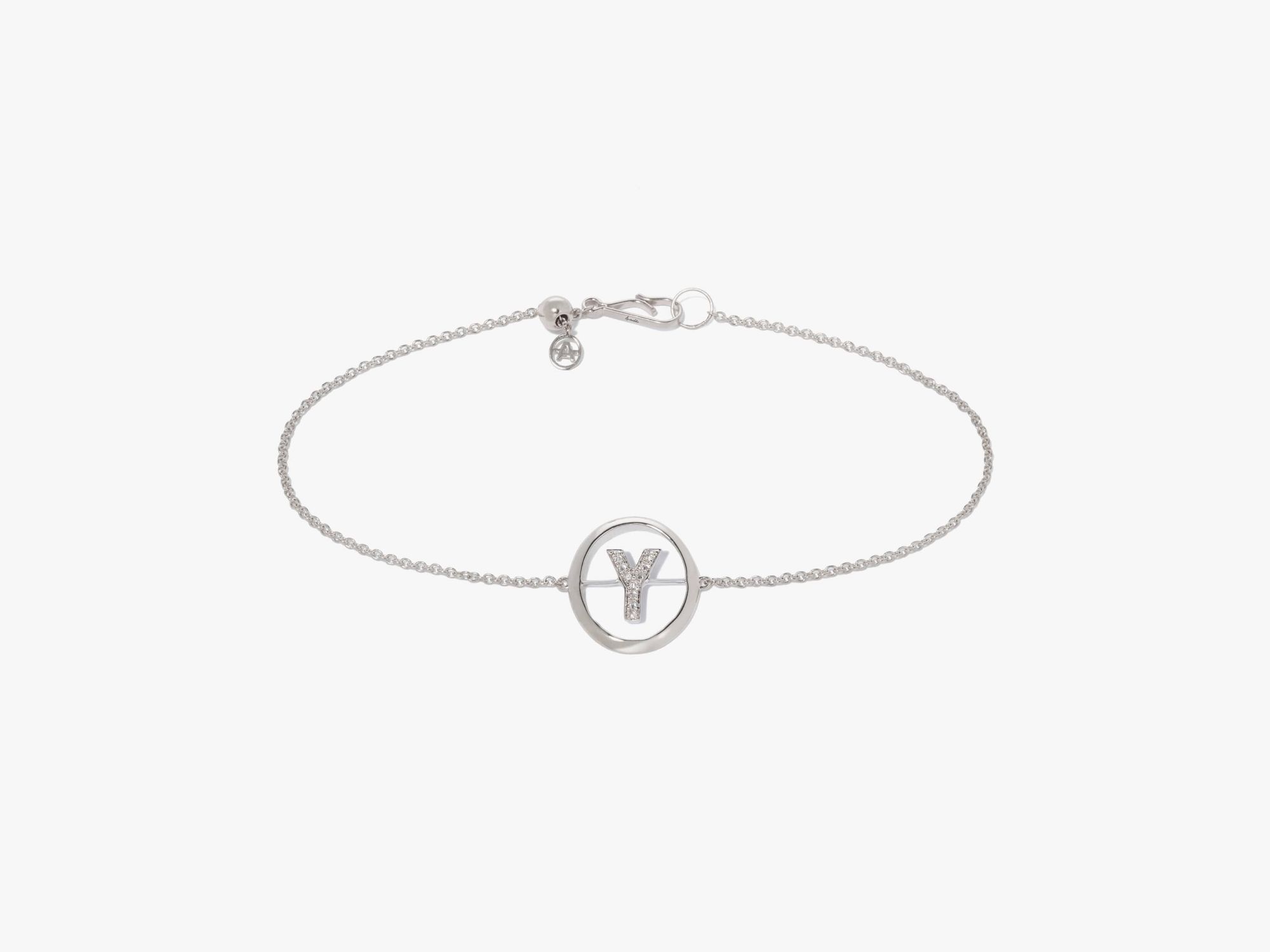 Initials Diamond Y Bracelet