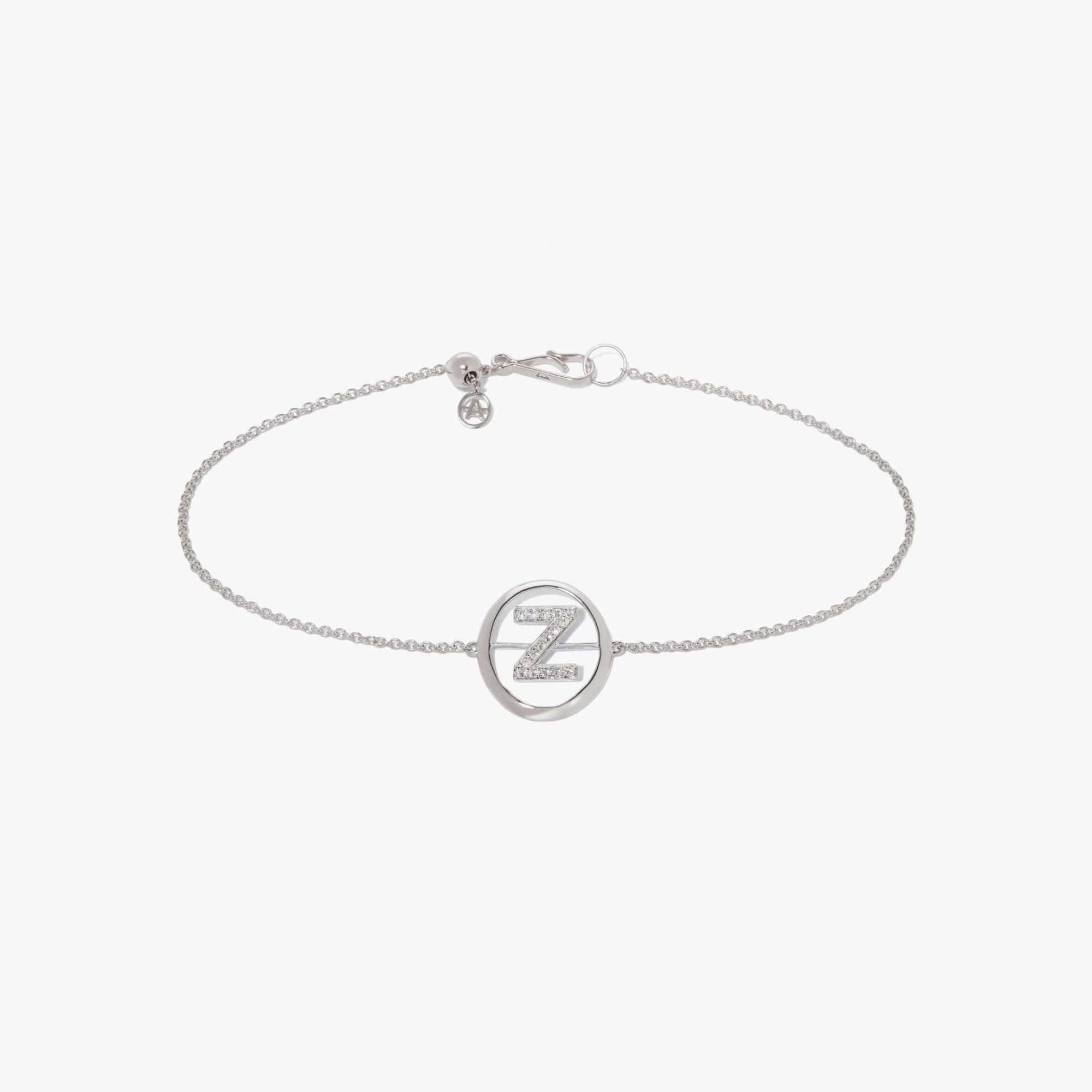 Initials Diamond Z Bracelet