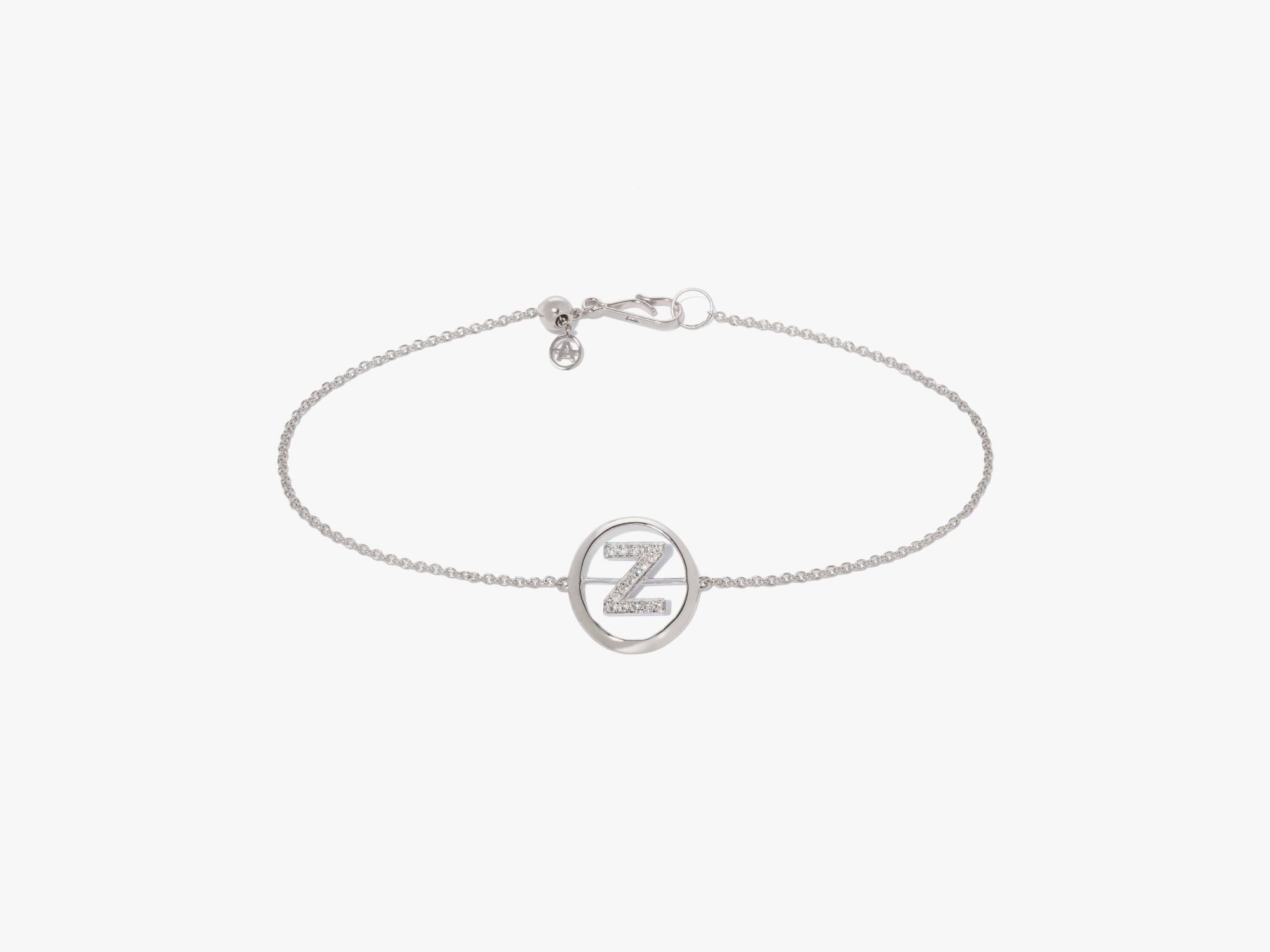 Initials Diamond Z Bracelet