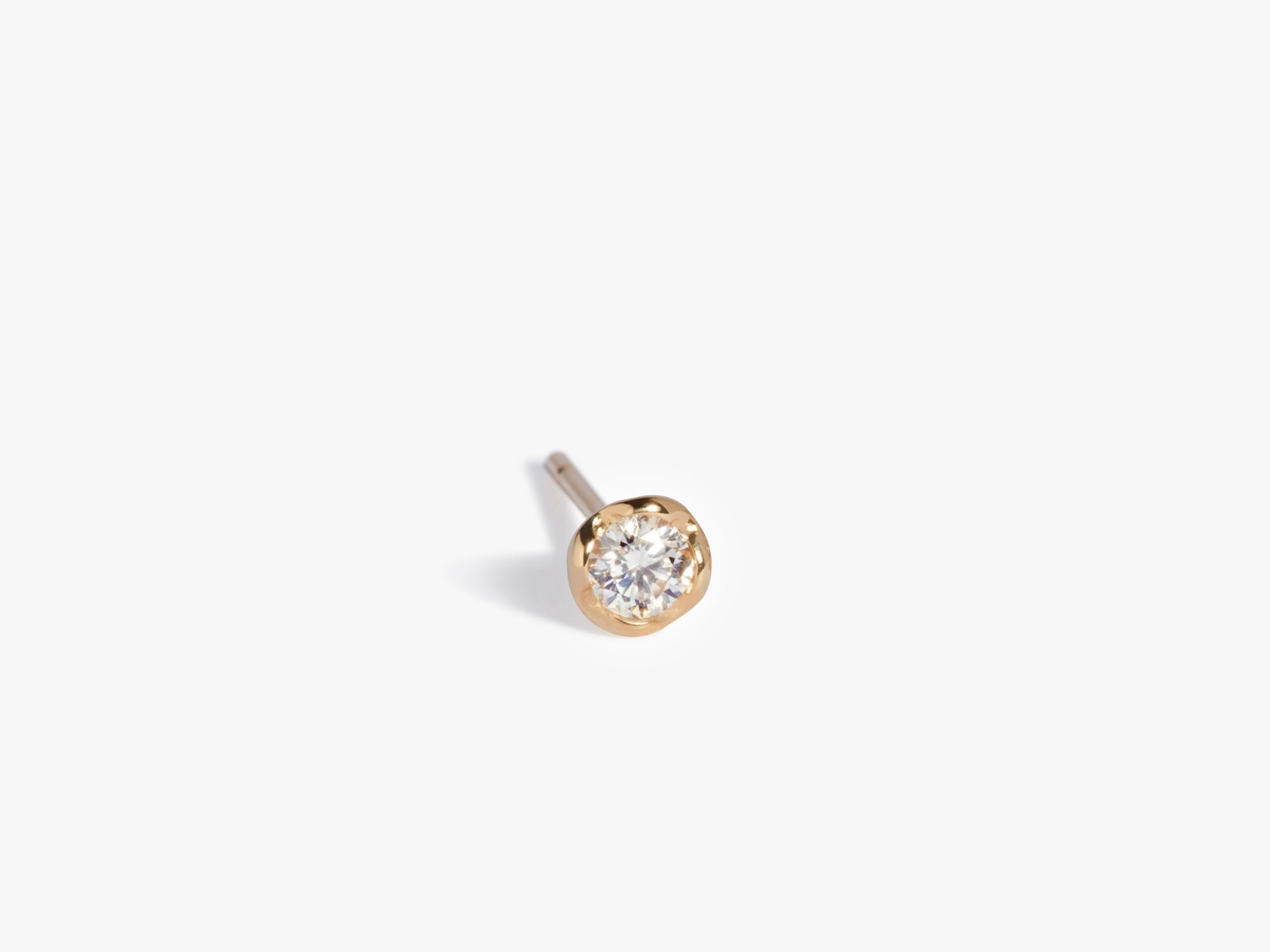 Whoopsie Daisy Solitaire Stud Earring