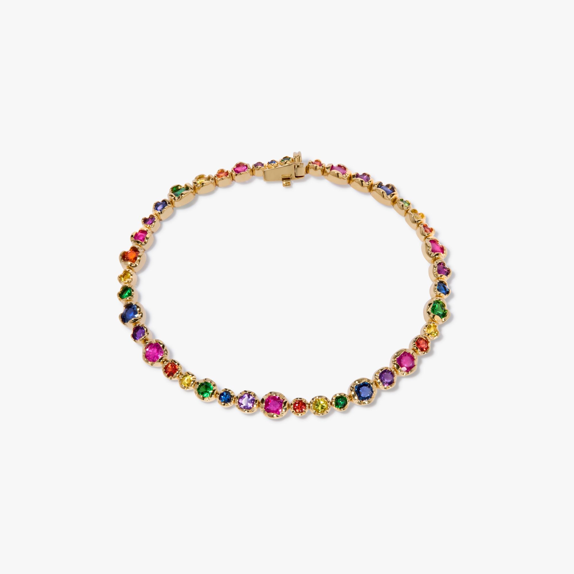 Whoopsie Daisy Rainbow Tennis Bracelet