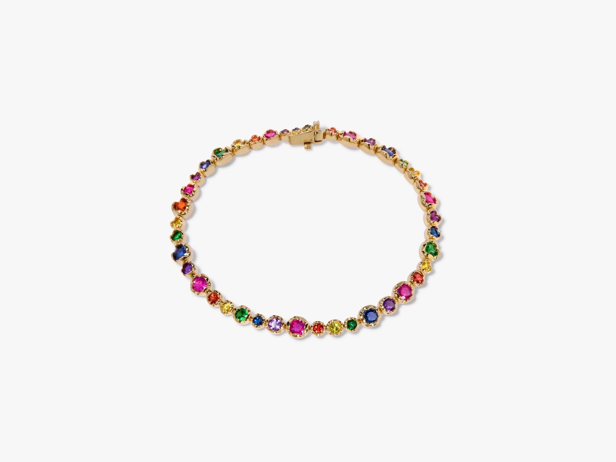 Whoopsie Daisy Rainbow Tennis Bracelet