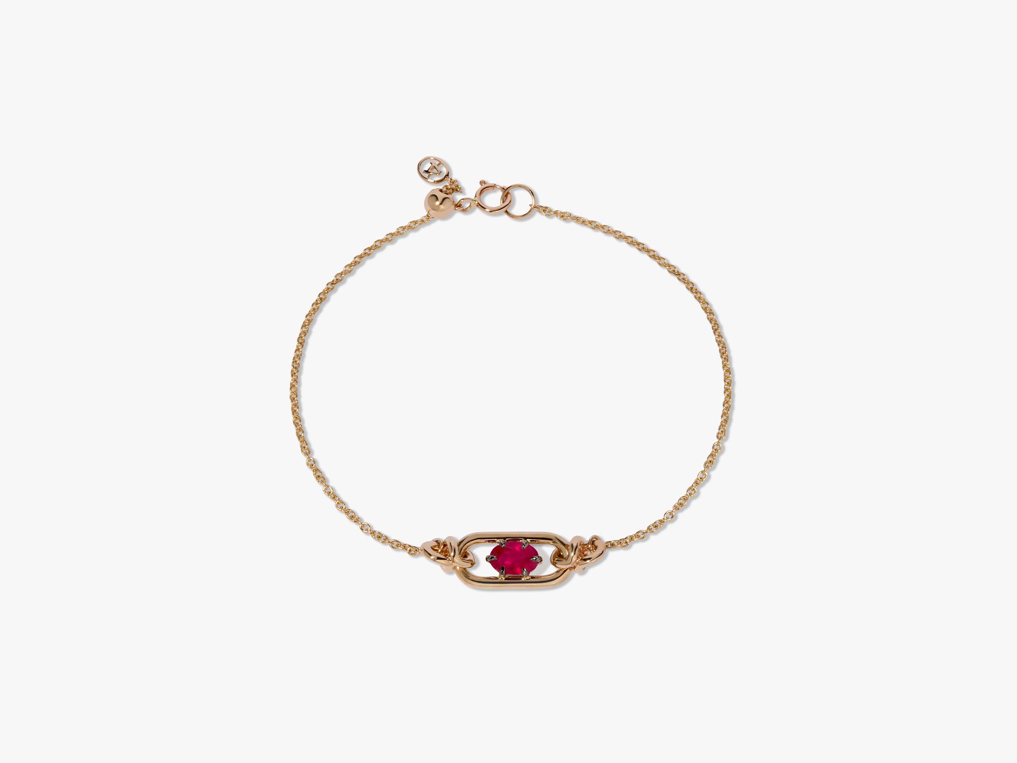 Ruby July Birthstone Bracelet 