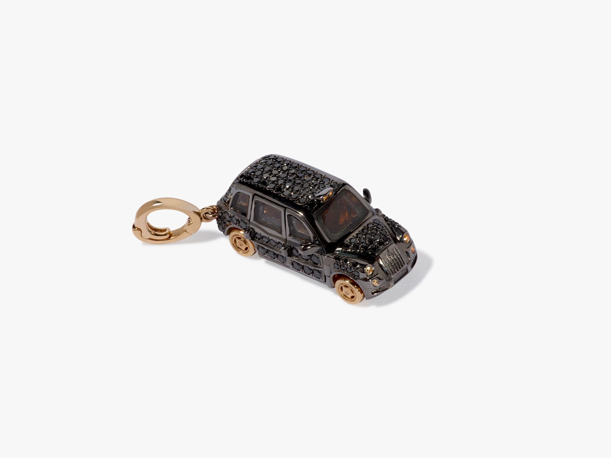 London Black Taxi Charm Pendant 