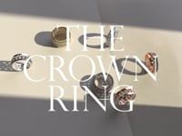 Crown 18ct Gold Double Diamond Ring