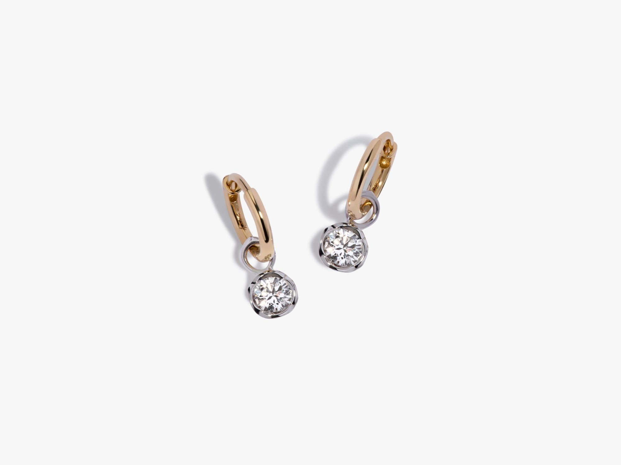 Small Hoop Whoopsie Daisy 1ct Diamond Earrings