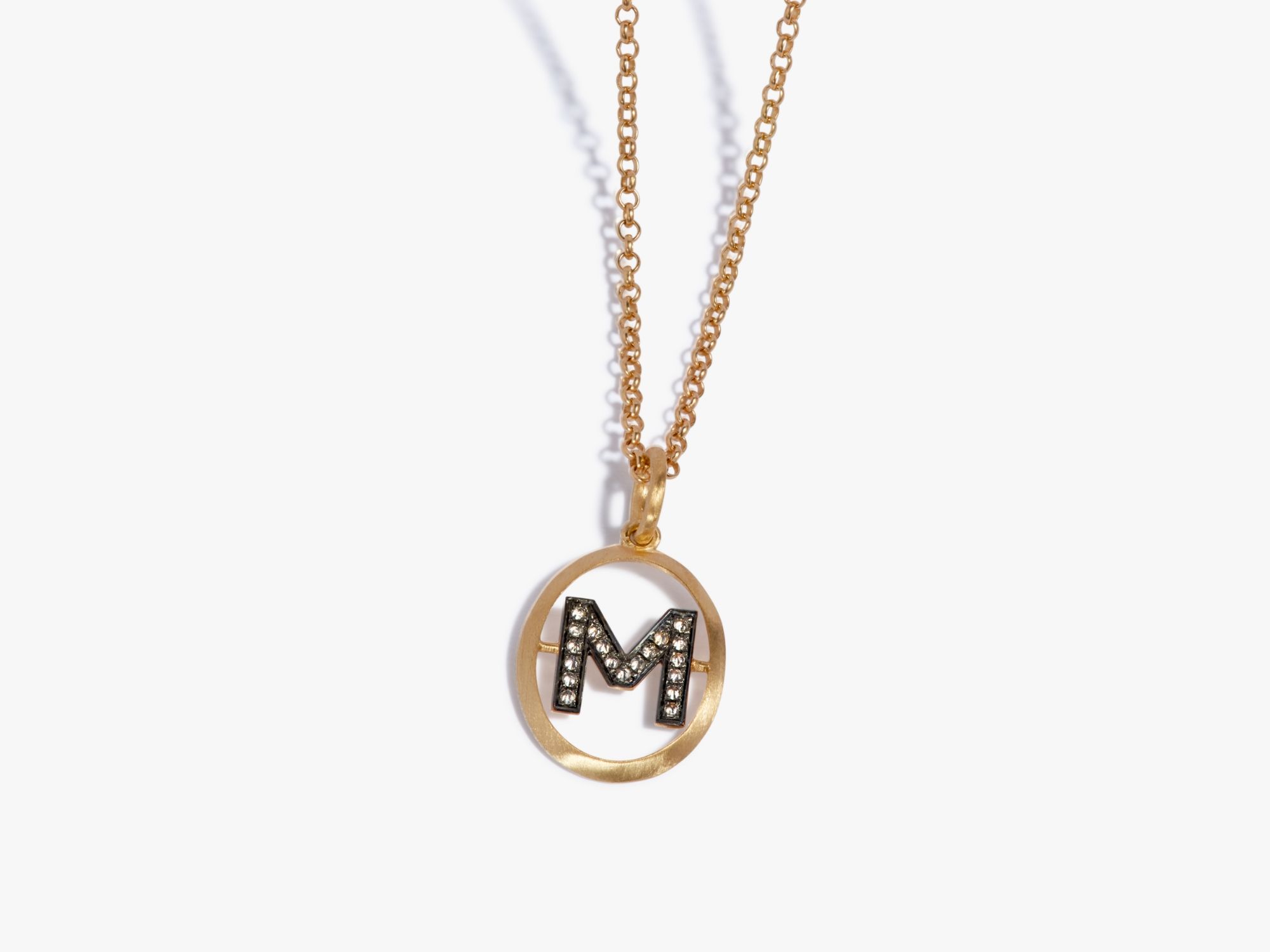 Initial M Necklace