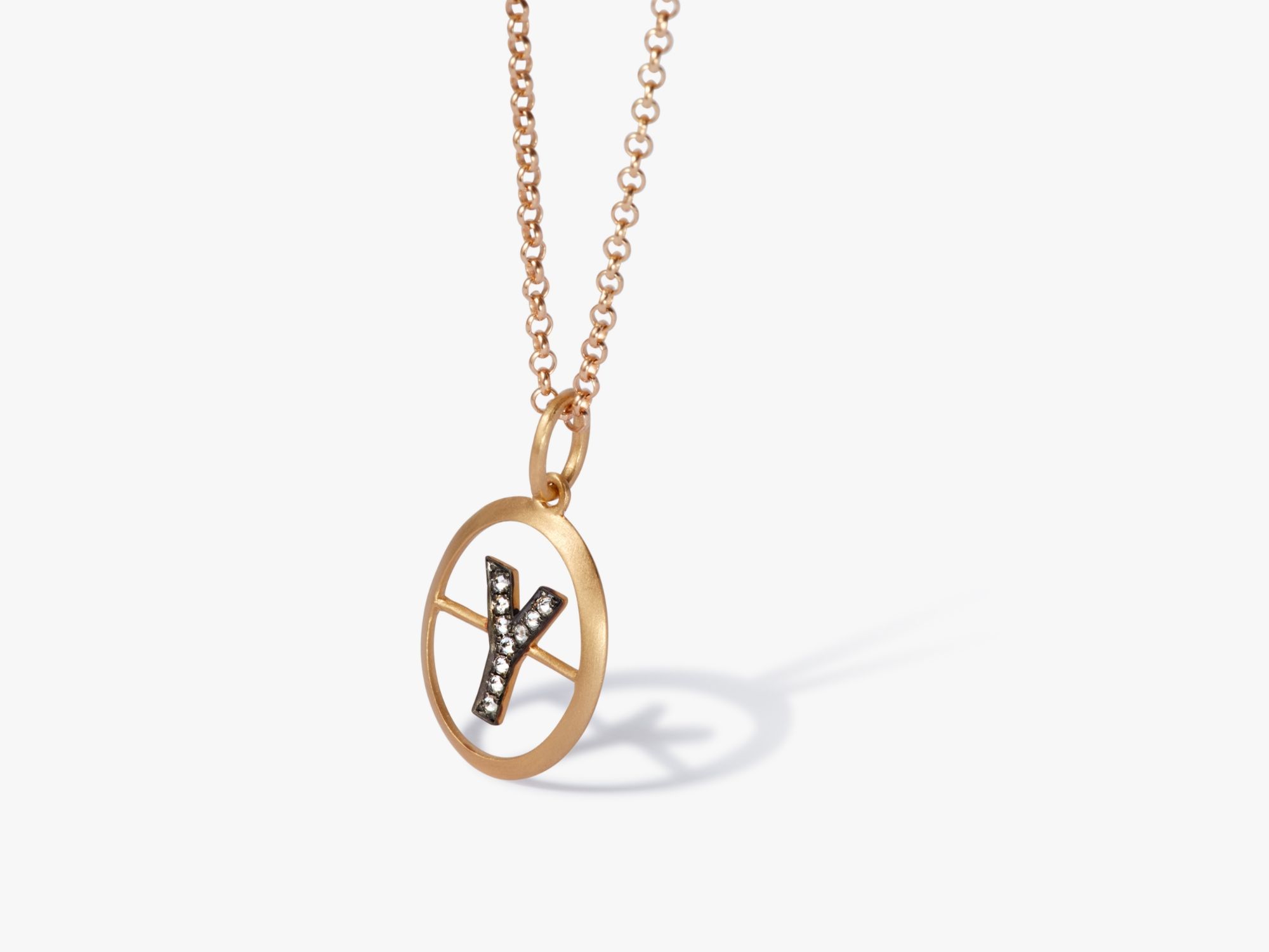 Initial Y Necklace